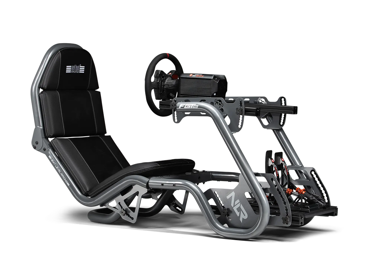 F-GT Pro Formula and GT Racing Simulator Cockpit – Grey Edition