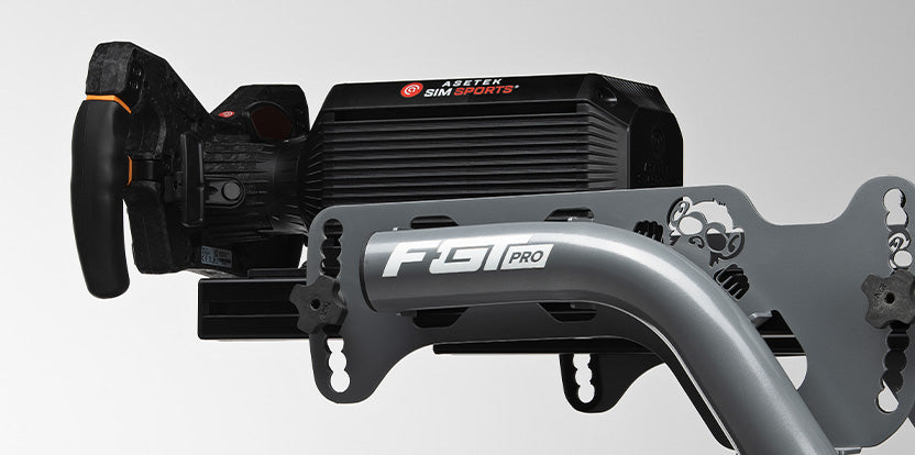 F-GT Pro Formula and GT Racing Simulator Cockpit – Grey Edition