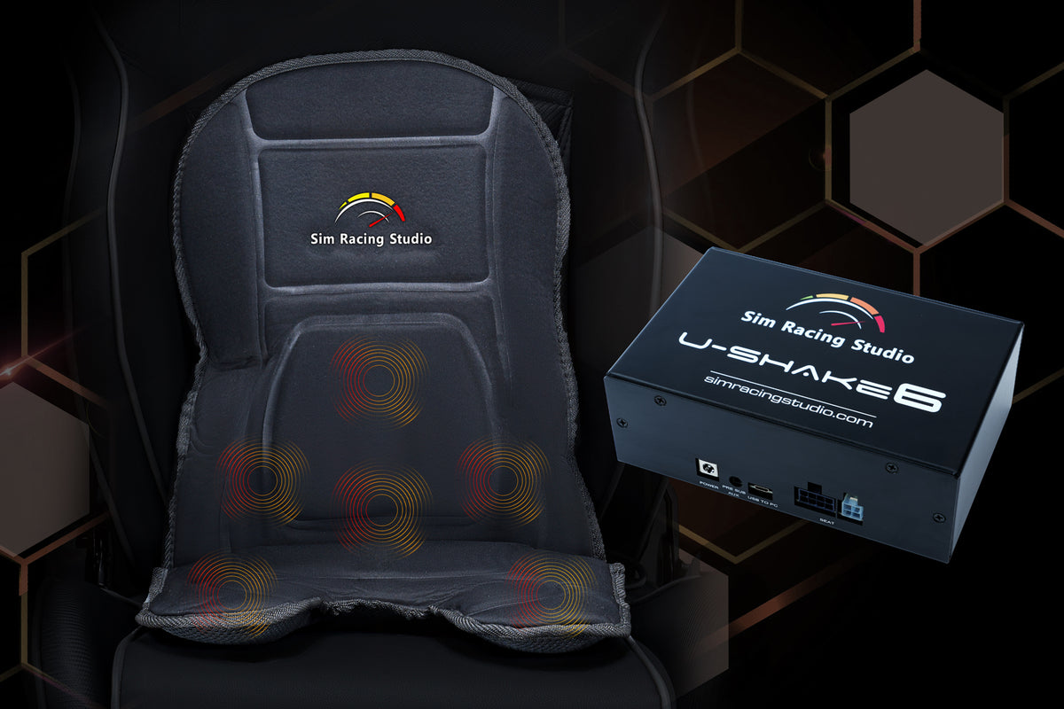 SRS UShake 6 Tactile Immersion Kit (for DOF Reality Rigs) - pad on seat with shaker zones