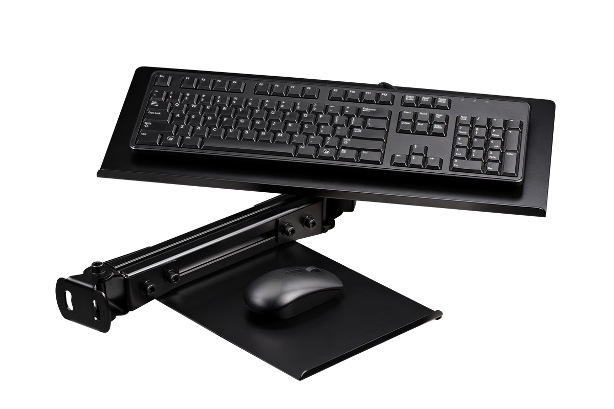 ELITE KEYBOARD AND MOUSE TRAY-Black Edition
