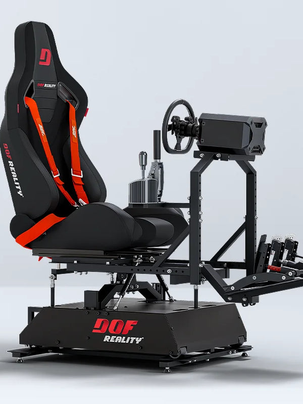 DOF Reality H4 4-axis motion platform, racing configuration, hero view