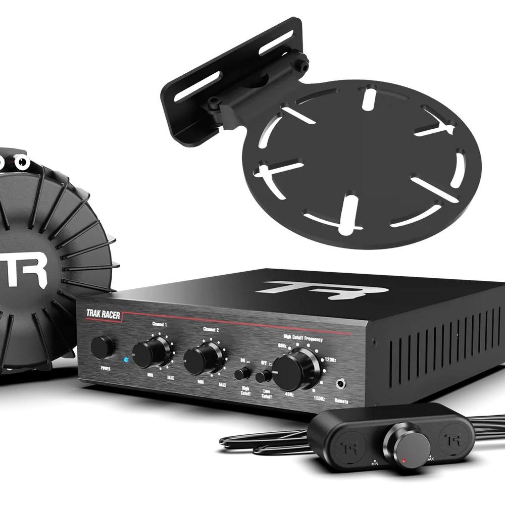 Trak Racer V2 Pro 2CH 200W Low-Frequency Class-D Amplifier and Bass Shaker Kit with Rig Mount