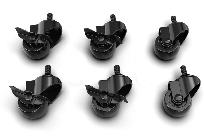 Caster Wheel & Brake Kit for TR8 PRO, TRX & Aluminium Cockpits